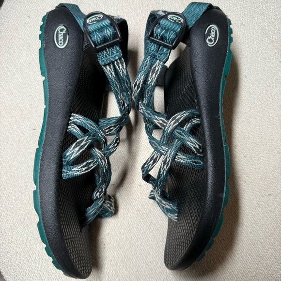 Chaco Women's Sandals in Black and Teal - Picture 4 of 8